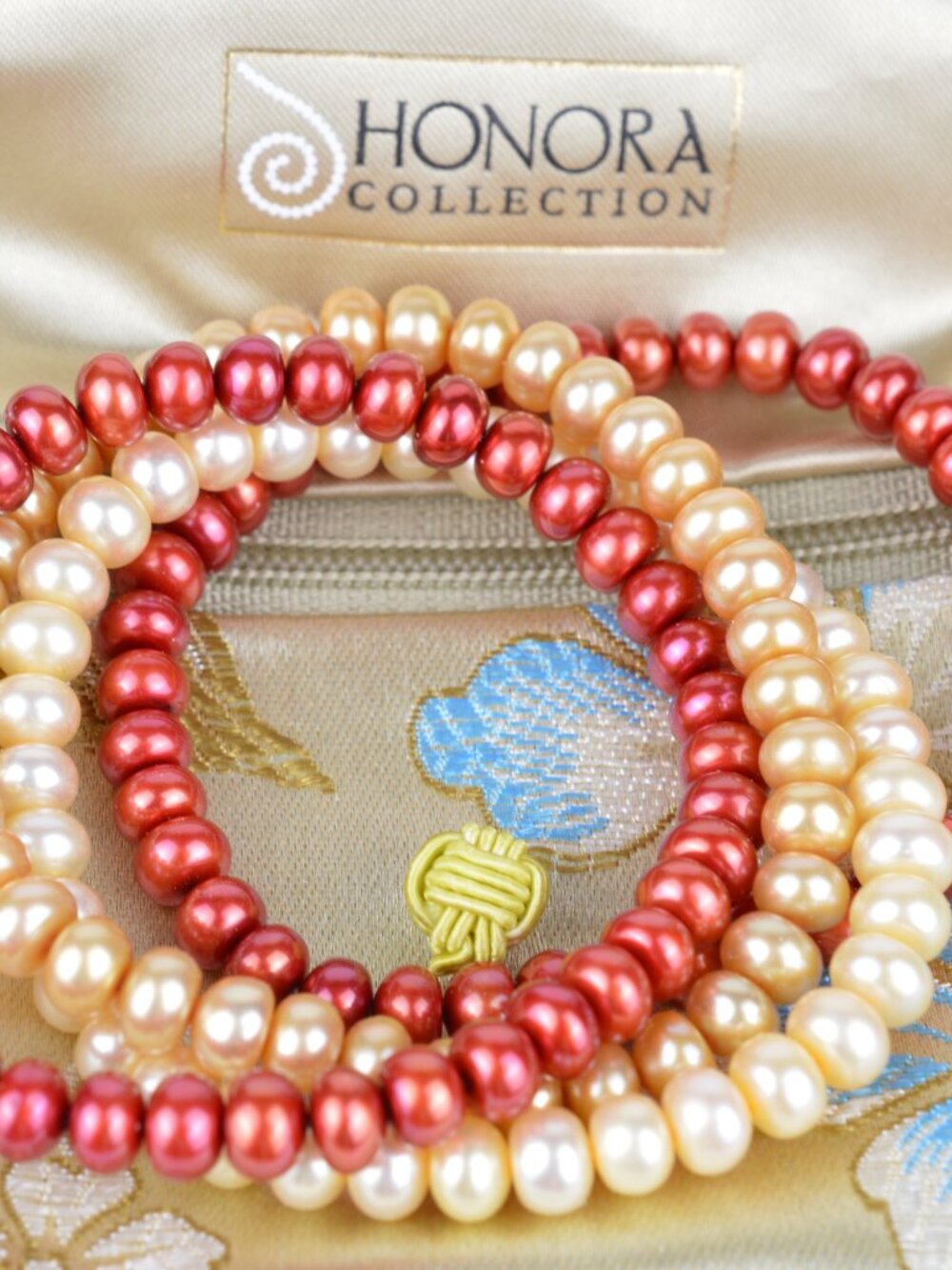 HONORA Collection Cultured Freshwater Pearl 4-Strand Stretch Bracelet Set NEW